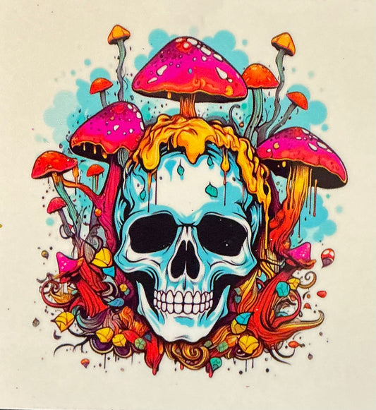 66. Skull Growing Mushrooms