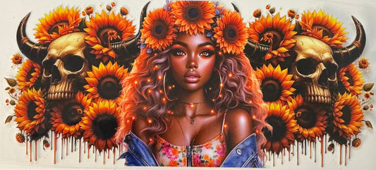 24. Girl With Flower Head Band