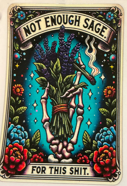 79. Not Enough Sage Blue Background