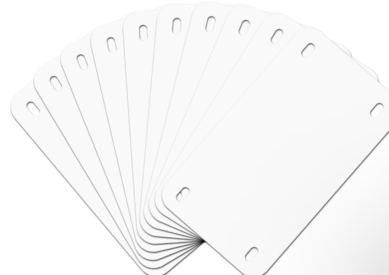 Custom Sublimation Car Tag