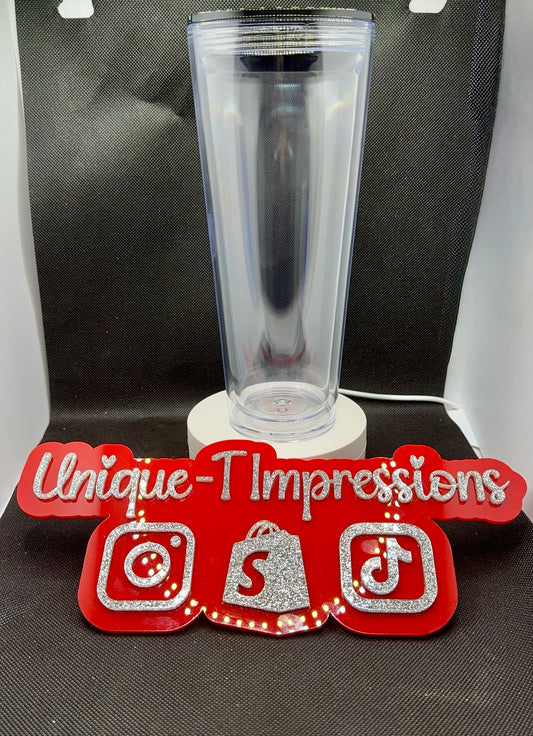 24oz Acrylic Snowglobe